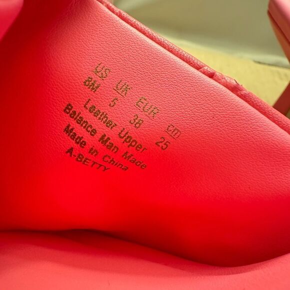 Franco sarto Barbiecore Pink square toe Slide Sandals quilted leather girly - Picture 3 of 10